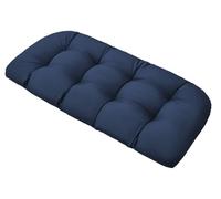 joomie Garden Bench Cushion 2-3 Seater, 10cm Thick Outdoor Waterproof Bench Seat Cushion Seat Pad for Patio Furniture Garden Lounger Wicker, Wicker loveseat and Patio Chair(Blue,41x106cm)
