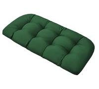 joomie Garden Bench Cushion 2-3 Seater, 10cm Thick Outdoor Waterproof Bench Seat Cushion Seat Pad for Patio Furniture Garden Lounger Wicker, Wicker loveseat and Patio Chair(Green,41x106cm)