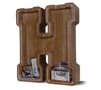 JOOMLAFLY Wooden Letter Piggy Bank for Kids Larger Letter Piggy Bank for Boys and Girls Personalized Piggy Bank Initial Coin Bank Wood Kids Money Bank for Birthday and Festival