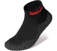 Joomra Womens Mens Minimalist Barefoot Sock Shoes | Zero Drop | ECO Vegan | Multi-Purpose & Ultra-Portable Water Footwear, All Black, 9 Women/8 Men