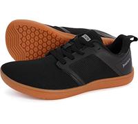 Joomra Women's Minimalist Trail Running Barefoot Shoes | Wide Toe Box | Zero Drop, Black/Gum, 9-9.5