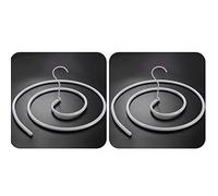 JoomUr Blanket Hangers, 2 Pack of Spiral Shaped Hangers by JunmeUir,Sun-dried quilts Dry Clothes Bed Sheets MattressWashing Drying Hangers Dryer Hanger Space Saving (Round)