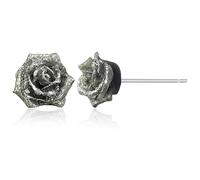 JOONL Bohemian Tiny Sparkly Rose Flower Stud Earrings Lightweight Dainty Small Cute Flower Resin Dangle Drop Earrings For Women, Tiny, Resin, No Gemstone