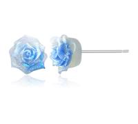 JOONL Bohemian Tiny Sparkly Rose Flower Stud Earrings Lightweight Dainty Small Cute Flower Resin Dangle Drop Earrings For Women, Tiny, Resin, No Gemstone