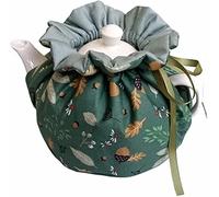 JOONOR Retro Floral Printed Tea Cosy, Cotton Tea Pot Dust Cover, Breakfast Warmer, Insulation and Keep Warm, 1Pack (CH01-7)