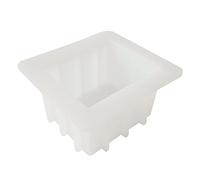 JOONOR Silicone Soap Molds Square Handmade 4" Small Loaf Bar White Mould
