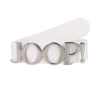 Joop! Belt Leather 80 cm silver colored
