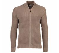 JOOP JEANS Men's Cardigan - Hajoros, Cotton, Chunky Knit, Zip Jacket, St...