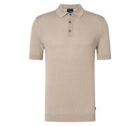 JOOP Men Polo Knit Vanceo, 100% Cotton Stripe Texture, Stretch Casual