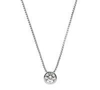 JOOP! necklace with pendant 925 Sterling silver woman necklace, with zirconia synth., 42+3 cm, silver, comes in jewelry gift box
