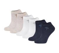 JOOP Women's Sneaker Socks, 6-Pack - Daily Glam Organic GOTS Sneaker, Cotton...