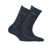 JOOP Women's Socks 2 Pairs, Basic Soft Cotton Sock 2-Pack, Solid Navy 35...