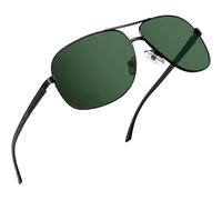 Joopin Aviation Sunglasses for Men Retro Military Polarised UV400 Green