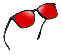Joopin Blue Light Glasses, Square Computer Eyewear Anti Eyestrain Red Lens