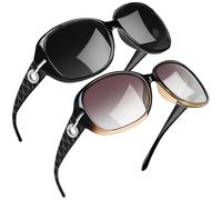 Joopin Oversized Rectangle Sunglasses UV400 Protection Shades for Women | Vintage Butterfly Design, Big Rectangular Sun Glasses Ultralight Durable, Trendy Ladies Sunnies for Driving Travel Beach