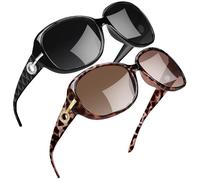 Joopin Oversized Rectangle Sunglasses UV400 Protection Shades for Women | Vintage Butterfly Design, Big Rectangular Sun Glasses Ultralight Durable, Trendy Ladies Sunnies for Driving Travel Beach