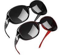 Joopin Oversized Rectangle Sunglasses UV400 Protection Shades for Women | Vintage Butterfly Design, Big Rectangular Sun Glasses Ultralight Durable, Trendy Ladies Sunnies for Driving Travel Beach
