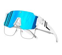 Joopin Oversized Sports Sunglasses Over Glasses Women Men Polarised Blue