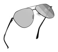 Joopin Polarised Retro Aviation Sunglasses Men Women UV400 Black Grey