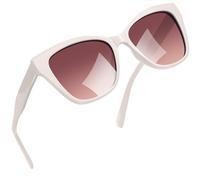 Joopin Retro Polarized Cat Eye Sunglasses for Women, Trendy Cateye Sun Glasses Ladies Designer Style Pink Brown