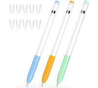 JOOSKO [3 Pack] Compatible with Apple Pencil 1st Generation Case, Two-Color Translucent Silicone Case, [with 10 Nib Covers] for Apple Pencil 1st Generation. (Sky Blue, Yellow, Mint)