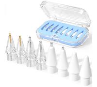 JOOSKO 8 Pack Upgraded Replacement Tips for Apple Pencil Pro/USB-C/2nd Gen/1st Gen Tips(with Storage case),wear-Resistant Mix Metal Tips for Apple Pencil Accessories (Blue)