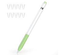 Joosko Compatible with Apple Pencil 1st Generation Case, Non-Slip Silicone Case, [with 10 Silicone Nib Sleeves] for Apple Pencil 1st Generation. (Matcha)