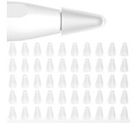 Joosko for Apple Pencil 2nd Generation/1st Generation Nib Protectors and Apple Pencil (USB-C), [50 Pack] Ultra Thin Silicone Nib Protectors, Drawing Noise Free. (Transparent)