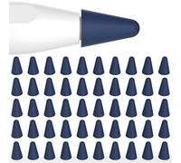 Joosko for Apple Pencil 2nd Generation and 1st Gen Nibs Tips Cover, [50 Pack] Slim Silicone Pen Tip Protector, Noiseless Drawing, for Apple Pencil 2nd and 1st Generation. (Navy Blue)
