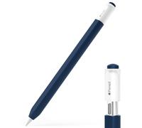 JOOSKO Pencil Case for Apple Pencil (USB-C), Silicone Protective Cover Sleeve, Supports Magnetic Attachment (Navy Blue)