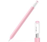 JOOSKO Pencil Case for Apple Pencil (USB-C), Silicone Protective Cover Sleeve, Supports Magnetic Attachment (Pink)