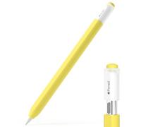 JOOSKO Pencil Case for Apple Pencil (USB-C), Silicone Protective Cover Sleeve, Supports Magnetic Attachment (Yellow)