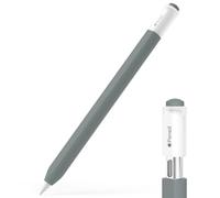 JOOSKO Pencil Case for Apple Pencil (USB-C), Silicone Protective Cover Sleeve, Supports Magnetic Attachment (Gray)