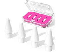 JOOSKO Replacement Pencil Tips Compatible with Apple Pencil Pro/USB-C/2nd Gen/1st Gen Tips(with Storage case),wear-Resistant Tips for iPad Pencil Accessories (4 Pack,Hot Pink)