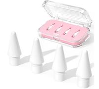 JOOSKO Replacement Pencil Tips for Apple Pencil Pro/USB-C/2nd Gen/1st Gen Tips(with Storage case),wear-Resistant Tips for iPad Pencil Accessories (4 Pack,Pink)
