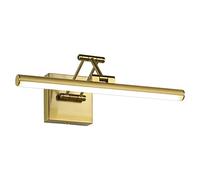 Joossnwell LED Picture Lights for Paintings Dimmable 15.5" Inch Long Hard-Wired Picture Frame Lights Brass Gallery Wall Light with Adjustable Swing Arm Art Display Lamps 7W 3000K Warm White