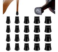 JOOTUEPO 10 Pairs Heel Caps for High Heels, 5 Sizes Heel Stoppers Heel Protectors Anti-Slip Noise Reducing, Shoe Heel Repair Caps, for Women Wedding/Grass/Wetlands Outdoor Events (Black,5 Sizes)