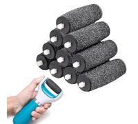 JOOTUEPO 10Pcs Replacement Rollers Compatible, Foot File, Extra Coarse Refill Rollers Foot File Refill Roller for Electric Foots Files, Pedicure Hard Skin Remover