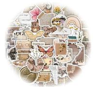 JOOTUEPO 120 Pcs Vintage Scrapbook Stickers, Kindle Stickers Aesthetic, Scrapbooking Supplies for DIY Crafts, Waterproof Affirmation Vinyl Decals for Water Bottles, Laptop, Vision Board