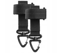 JOOTUEPO 2 Pcs Glove Clips, Glove Storage Buckle, Climbing Buckle, Adjustable Safety Clips, Outdoor Work Holder for Camping/Fishing/Hiking (Black)