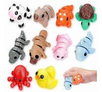 JOOTUEPO 3D Printed Animals, 10Pcs 3d Printed Toys, 3d Print Fidget Toy, Colorful Movable Joint/Different Animal, for Home/Office Decoration/Photographic Prop/Children Education/Birthday Favors