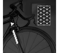 JOOTUEPO 48Pcs Reflective Stickers, Helmet & Bicycle Safety Tape, Nighttime Safety Waterproof Self-Adhesive Decals for Helmets/Skateboard, Bike/Scooter/E-Bike/Motorcycle/Strollers