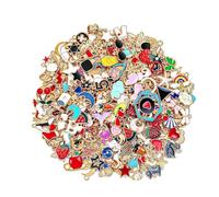 JOOTUEPO 50 PCS Charms Pendants, Charms Wholesale Bulk, Mixed Retro Alloy Charm Set, Jewelry Making for Bracelet, Necklace, Earrings, Making DIY and Crafts