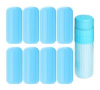 JOOTUEPO 8 PCS Elastic Sleeves for Leak Proofing Silicone Toiletry Bottle Covers Reusable Leak Proof Bottle Covers for Body Wash Shampoo Container In Luggage