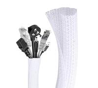 JOOTUEPO Cable Tidy Sleeve, Cord Protector, 3m Cable Tidy Tube, Diameter 13-25mm, Protect Pets From Chewing Cords For USB Cables Power Cord Audio Video Cables for Home,Office