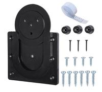 JOOTUEPO Dart Board Wall Bracket, Dartboard Mount, Black Plastic, Includes Dartboard Holder, Screws, Pads, Nails, Tape Measure, Suitable for Most Dartboards
