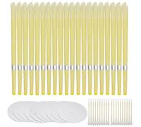 JOOTUEPO Ear Candles, 20 Pcs Natural Ear Candles Beeswax Candling Cones, 100% Non-Toxic Cylinders Fragrance Hollow Cone Candles with 20 Ear Candle+10 Protective Disks+20 Cotton Swab