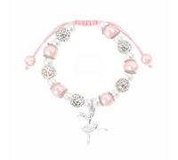 JOOTUEPO Girl Birthday Gift Bracelet, Pink Pearl Bracelet, Graduation Charm Present, Birthday Valentines Day Gift for Granddaughter Old Niece