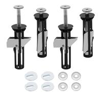 JOOTUEPO Toilet Seat Bolts Fittings Kit, 4 Pcs Universal Toilet Seat Bolts and Screws, Stainless Steel Toilets Seats Fixings for Top Lid Hinges, Easy to Install Toilets Seats Replacement Parts Kit