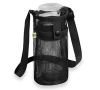 JOOTUEPO Water Bottle Carrier Bag, Portable Durable Mesh Holder for Hiking, Travelling, Camping, Gym and Other Outdoor Activities